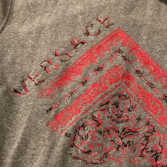 Versace Collection Mens Sweatshirt in Anthracite Red & Black Size XXL - Picture 2 of 12